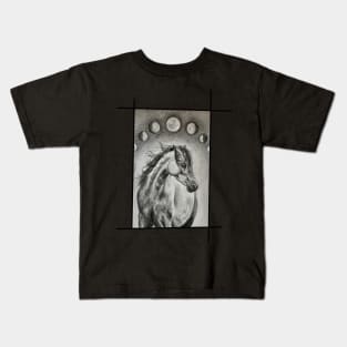 Moon horse Kids T-Shirt